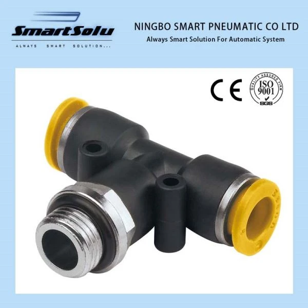 G-gevind, trevejs plastiske pneumatiske fittings